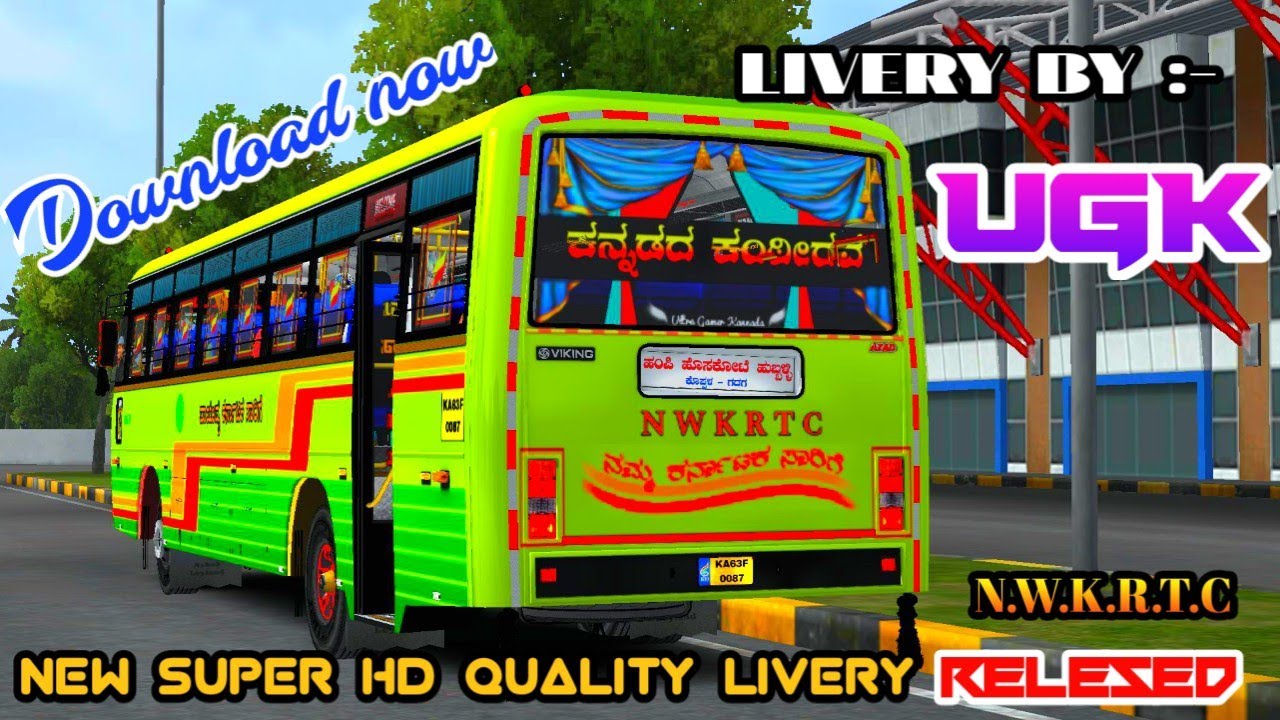 NWKRTC || KANNADA KANTIRAVA | EDTION BUS LIVERY RELEASED|| FOR AZAD BUS ...