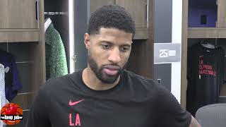 Paul George Reacts To The Clippers 121-104 Win Over The Miami Heat. HoopJab NBA