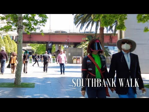 Walking through Southbank in Melbourne City ⎮Walking in Melbourne City on a BUSY day