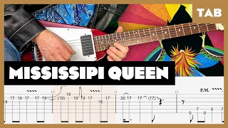 Mississippi Queen - Mountain - Guitar Tab | Lesson | Cover | Tutorial