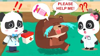 Baby Panda Animal Doctor - Rescue Animals and Give Them Treatment - Care for Animals - Babybus Games