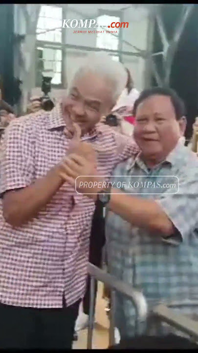 Momen Ganjar Mesra dengan Prabowo dan Anies #Shorts