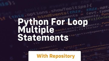 python for loop multiple statements