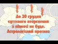 Наступ з півночі напочатку грудня ? Ні ! Астропрогноз