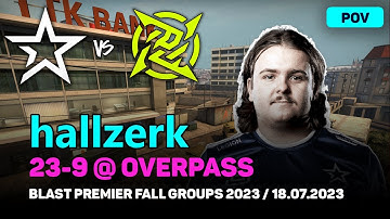 CSGO POV Complexity hallzerk (23/9) vs NIP (overpass) @ BLAST Premier Fall Groups 2023