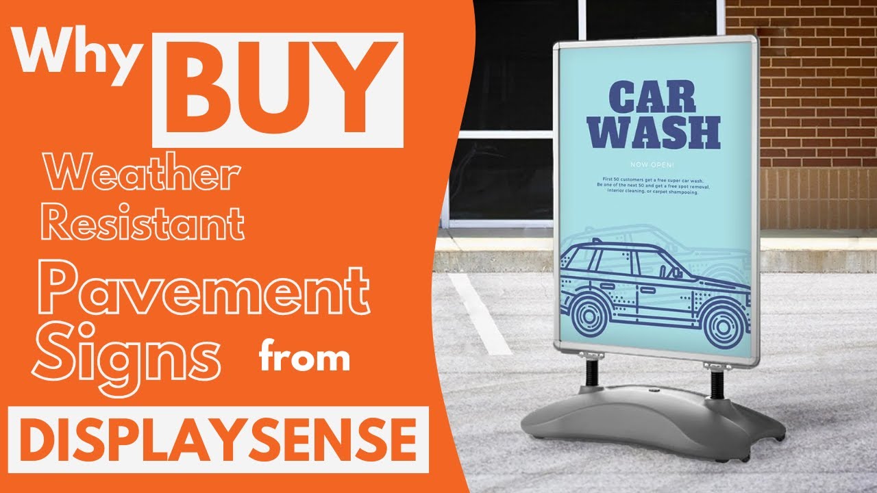 Weather-Resistant Pavement Signs | Top Features & Benefits from Displaysense