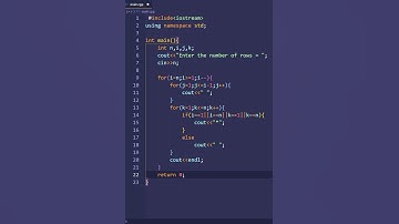 c++ program to print hollow rhombus star pattern | PWOS #shorts