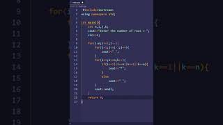 c++ program to print hollow rhombus star pattern | PWOS #shorts