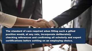 Negligent Hiring And How Can We Avoid It