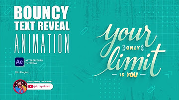 BOUNCY TEXT REVEAL ANIMATION | AFTEREFFECTS TUTORIAL