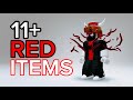 11 free red items roblox  2023