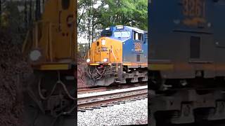CSX i128 with SD70MAC trailing