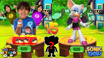 Tag with Ryan vs Sonic Dash - Rouge New Character UPDATE Event - All Bosses All Characters Unlocked
