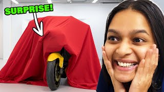 I SURPRISED MY DAD WITH A NEW BIKE!