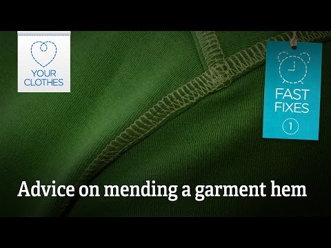 Fast fix: advice on mending a garment hem