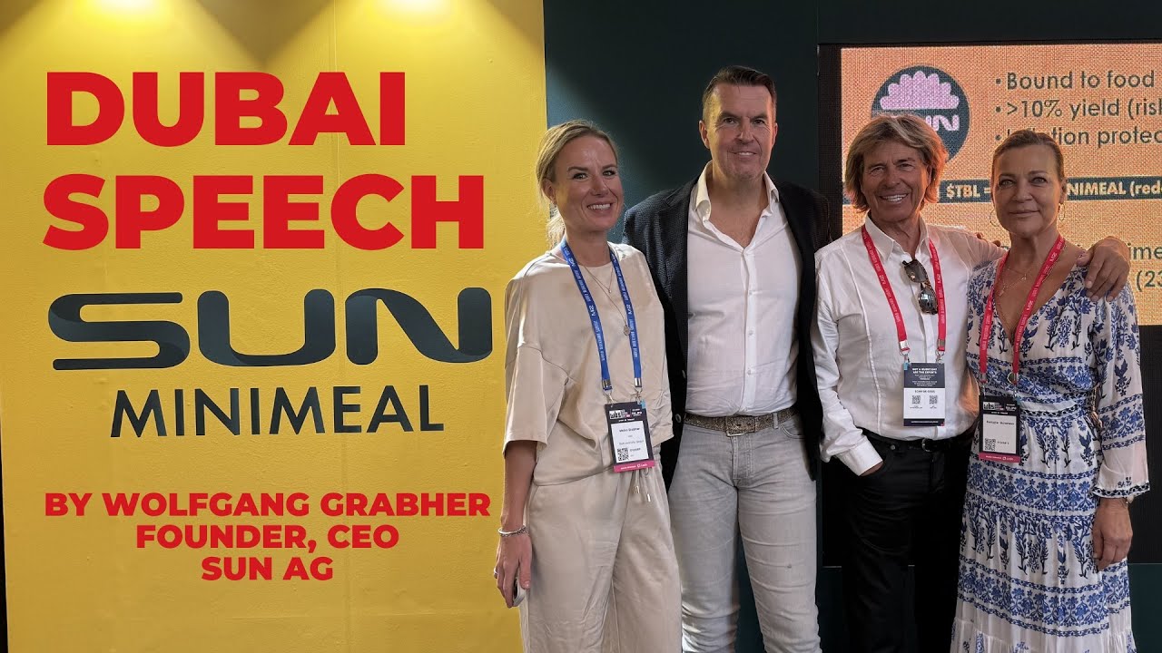Wolfgang Grabher live at the WBS Dubai 2024 presenting SUN Minimeal!