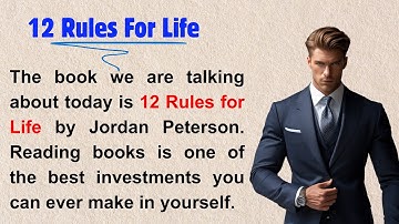 12 rules for life | Listen & speak in English | audio podcast | Graded reader✅