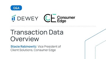 Dewey Data Partner Spotlight: Consumer Edge