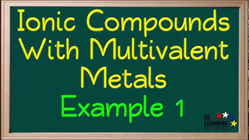 WCLN - Compounds with Multivalent Metals - Example 1