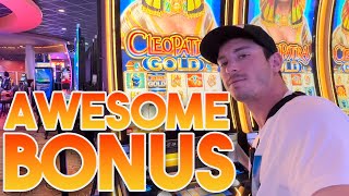 Awesome Win On A Cleopatra Gold Slot Machine At Coushatta Casino Resort! screenshot 2