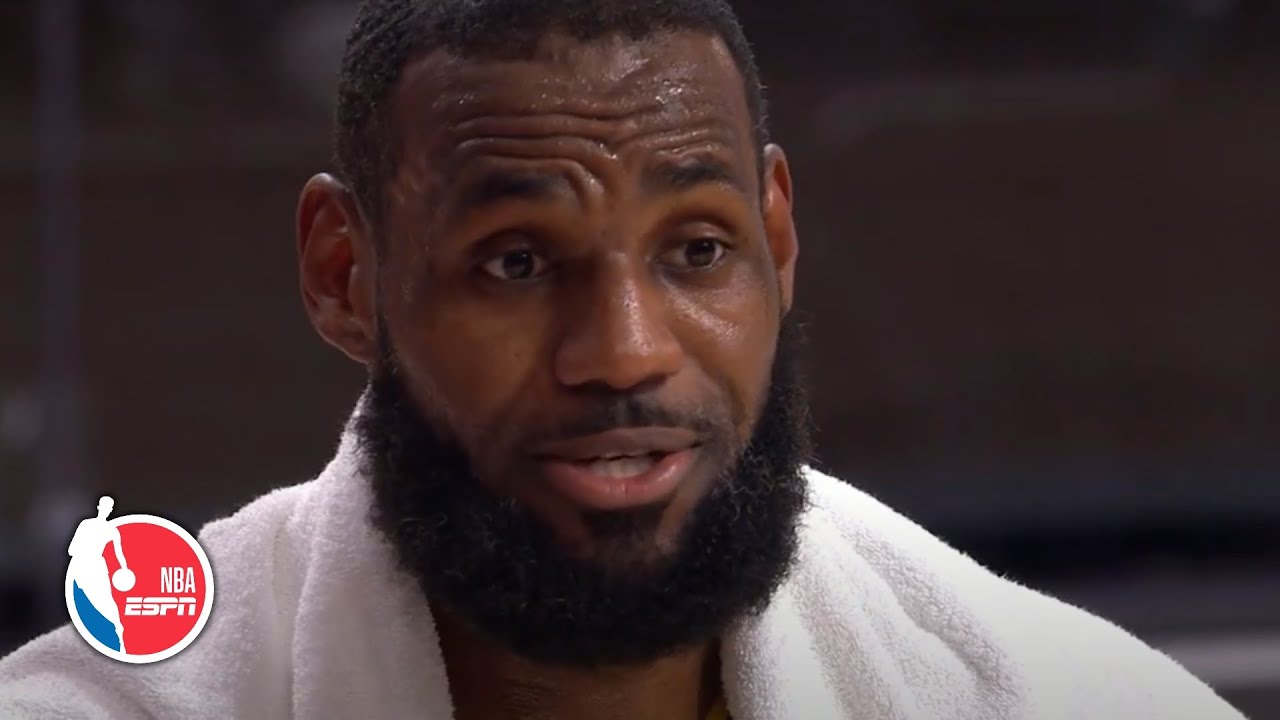 LeBron James reacts to the Lakers' big Game 2 win vs. Heat, talks ...