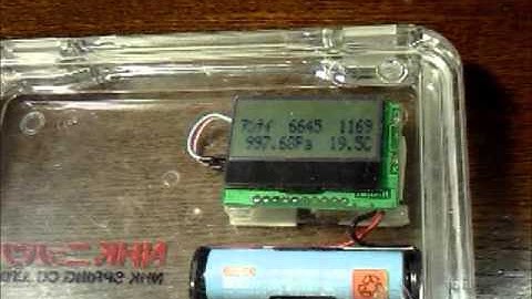 arduino barometer with bmp085