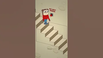 What's wrong with these stairs? Infinite Stairs ILLUSION! (Animation meme) #shorts