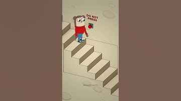 Thumbnail of What's wrong with these stairs? Infinite Stairs ILLUSION! (Animation meme) #shorts