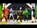 What Happens if ALL 5 Bosses Meet in Fortnite! | Boss Iron Man Meets Wolverine, Dr Doom & Henchmen!