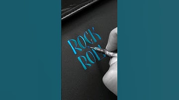 Pointed pen calligraphy with a Hunt 101