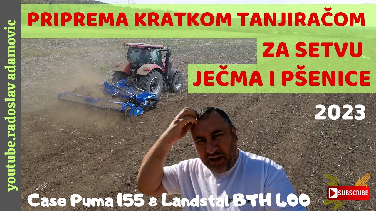 PRIPREMA KRATKOM TANJIRAČOM ZA SETVU PŠENICE I JEČMA; DISC HARROW PREP. FOR SOWING WHEAT AND BARLEY