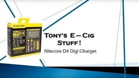 Nitecore D4  Digi Charger   review tutorial for vaping devices.