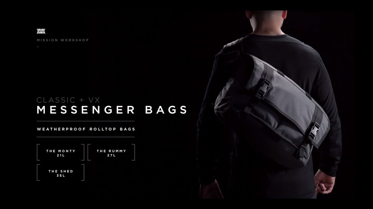 MISSION WORKSHOP ブラック迷彩 メッセンジャーバッグ USA製 Mission Workshop - Messenger Bag - YouTube