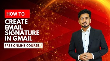 How to Create Gmail Signature | Professional Free Email Signature| Gmail Tutorial Bangla | smm miraz
