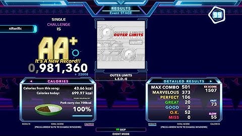 OUTER LIMITS (CSP-15) AA+ FC 981k (StepMania, Judge 6)
