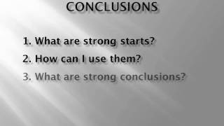 How To Begin Your Presentation With A Strong Start
