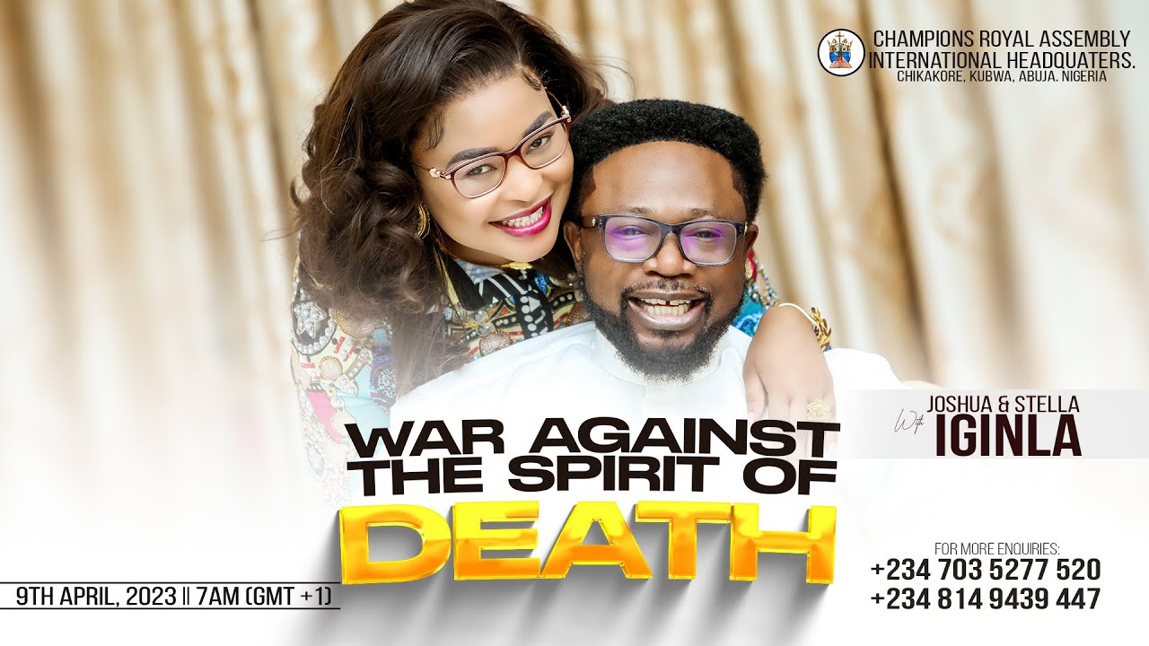WAR AGAINST THE SPIRIT OF DEATH SERVICE WITH JOSHUA IGINLA (09-04-2023)
