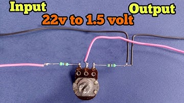 How To Make a Adjustable Voltage Regulator With potentiometer Only