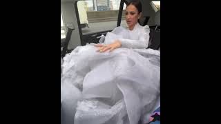 Удивила всех шикарным платьем с длиннющим шлейфом - Ольга Бузова в свадебном платье.