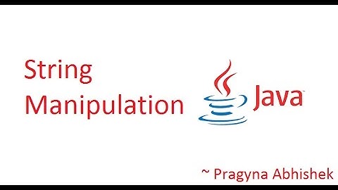 String Manipulation in Java