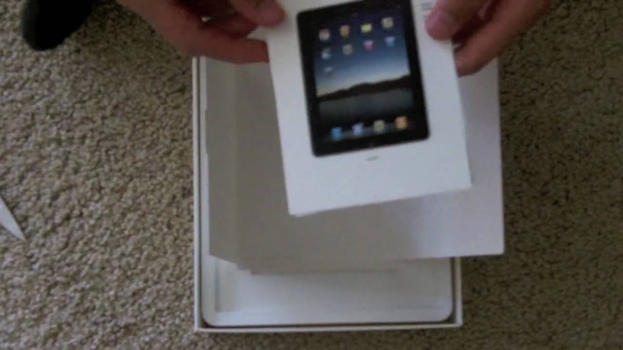 itunes login iPad: Unboxing (32GB Wi-Fi)