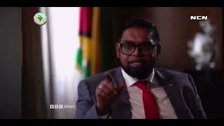 Guyana president shut up interviewer