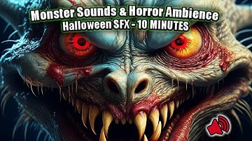 Scary Monster Sound Effects & Horror Ambience – 10 Minute Halloween Soundscape