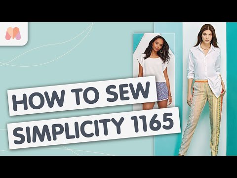 Simplicity 1165 Misses Slim Pull-On Pants, Shorts in 2 Styles Easy Sew Size:  R5 (14-16-18-20-22) : : Home