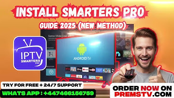 Install IPTV SMARTERS on ANDROID SMART TV !! 🔥 (4K QUALITY - Full Guide)