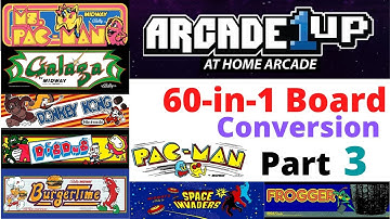 Part 3 - A1UP Cabinet Conversion to 60 in 1 Board - MultiCade - iCade - Arcade1UP