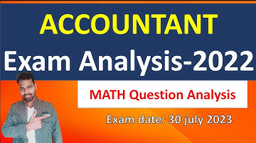 OSSC Accountant exam Analysis | Math Questions | exam date 30 July 2023