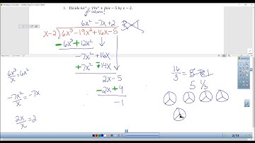 Precalculus 2.3 Polynomial and Synthetic Division