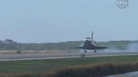 Space Shuttle Discovery Lands