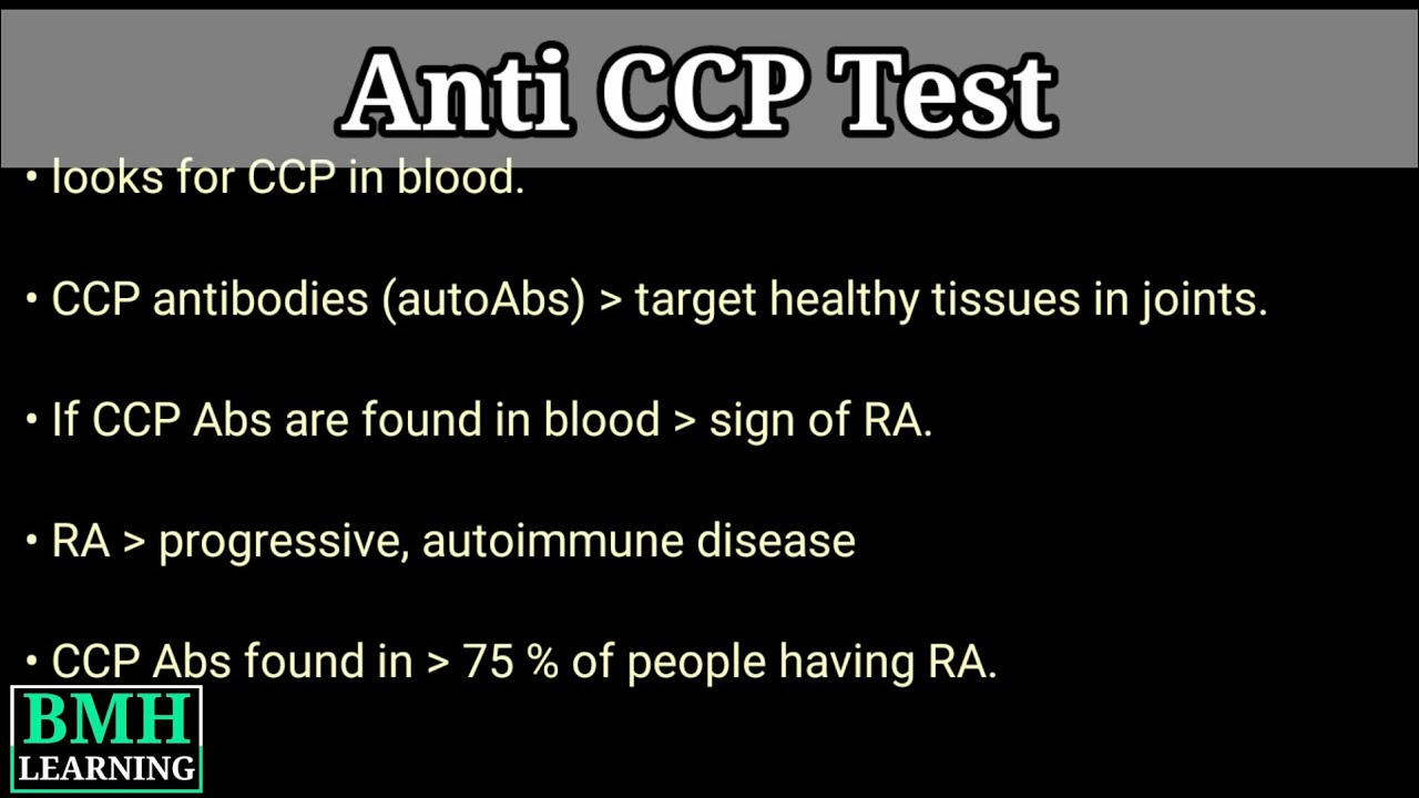 What Is the Anti-Cyclic Citrullinated Peptides (Anti-CCP) Blood Test?